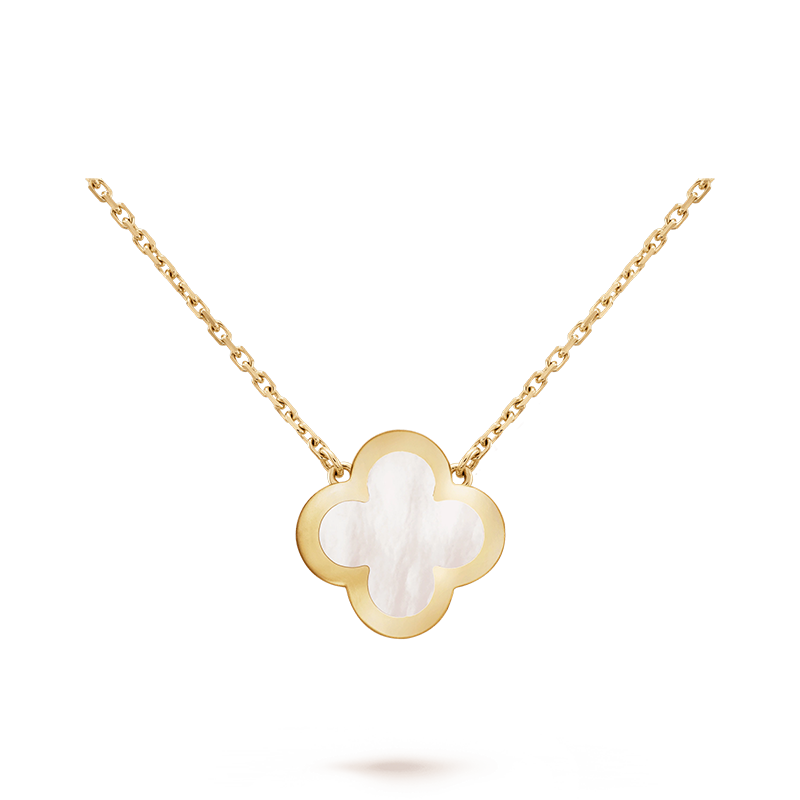 18K Van Cleef & Arpels VCA Pure Alhambra Pearl Pendant Necklace